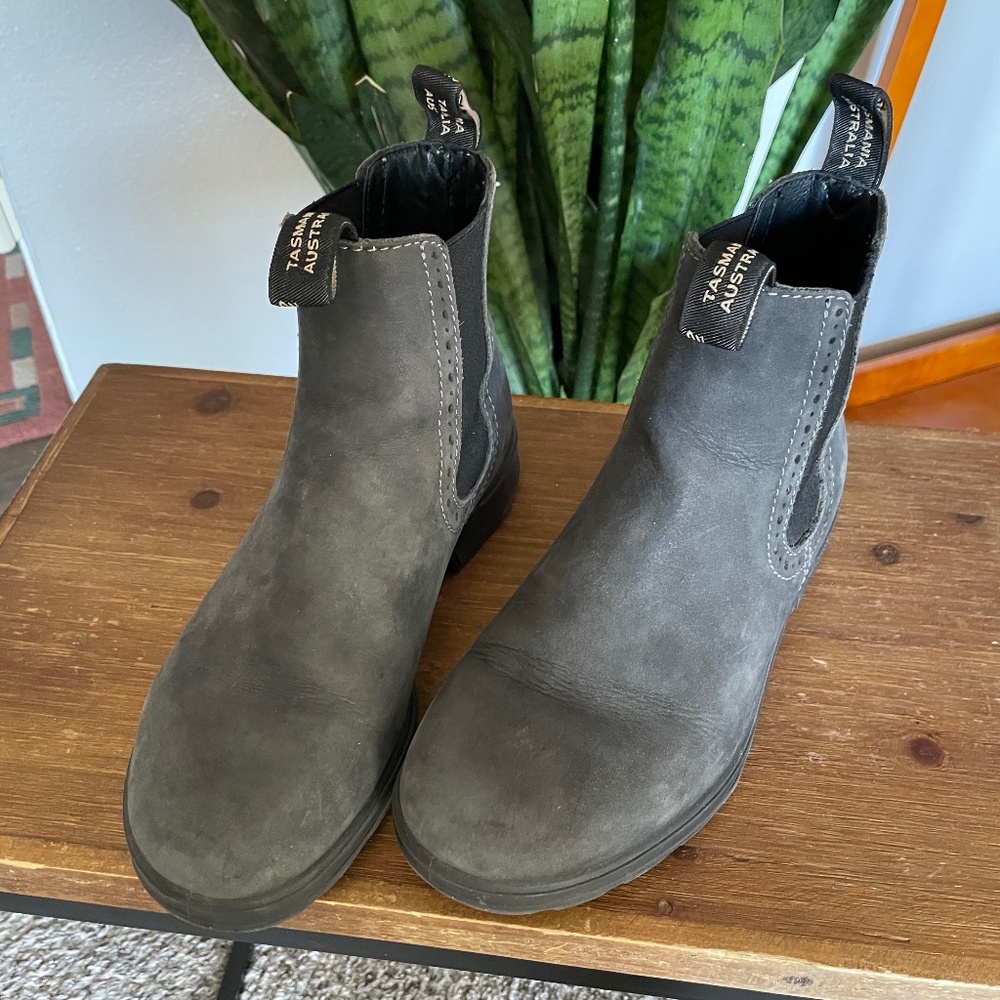 Blundstone 1630 Hi Top Rustic Black Leather Boots Size 8